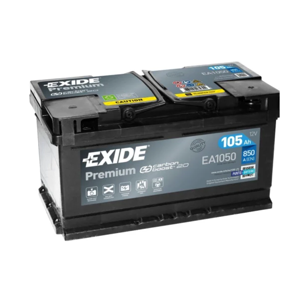 BATTERIA EXIDE 12V 105AH 850 A MOD. EA1050