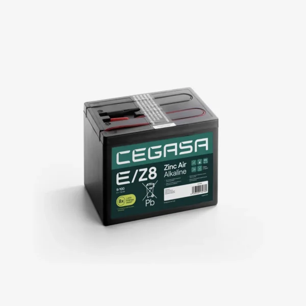 Batteria CE.GA.SA EZ8 9/100	ZINCO ALCALINE per recinti elettrici