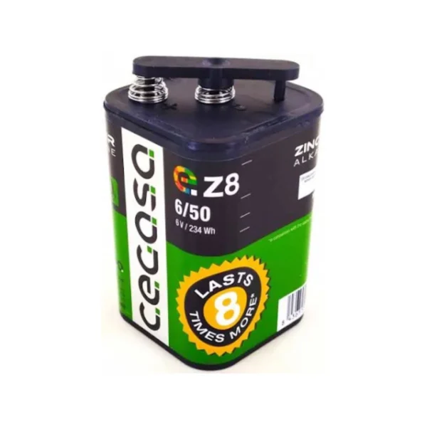 PILA CE.GA.SA EZ8 6/50 ZINCO ALCALINE per illuminazione segnaletica stradale