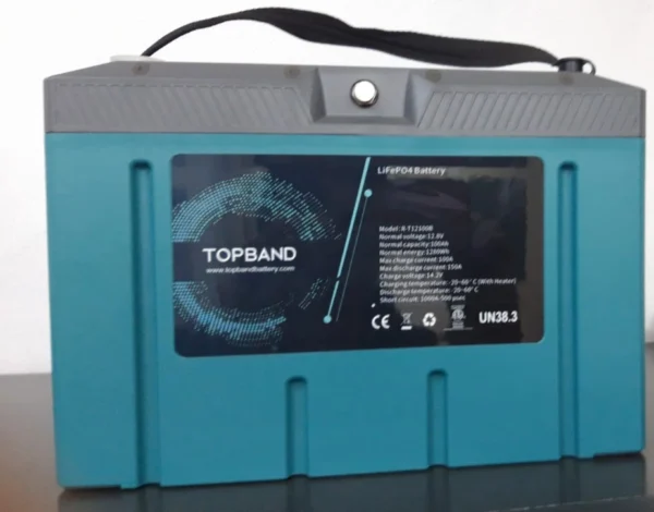 BATTERIA LiFePO4 Topband 12,8V 100Ah PER SERVIZI E FOTOVOLTAICO
